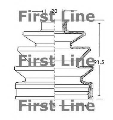 FIRST LINE FCB2067 Пыльник, приводной вал