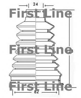 FIRST LINE FCB2226 Пыльник, приводной вал