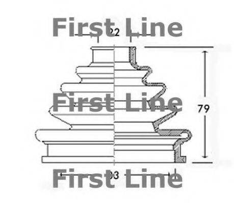 FIRST LINE FCB2301 Пыльник, приводной вал