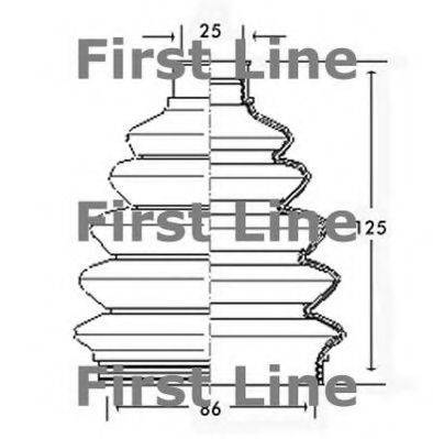 FIRST LINE FCB2302 Пыльник, приводной вал