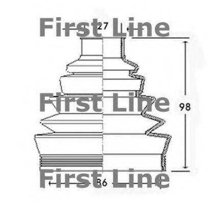 FIRST LINE FCB2304 Пыльник, приводной вал