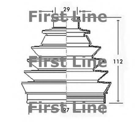 FIRST LINE FCB2321 Пыльник, приводной вал