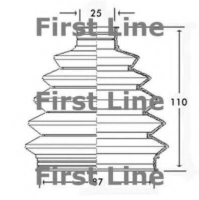 FIRST LINE FCB2336 Пыльник, приводной вал