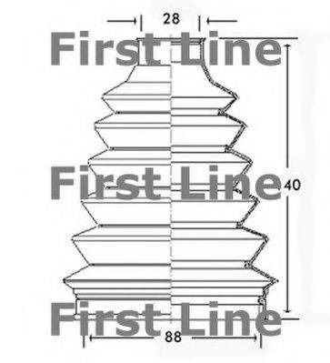 FIRST LINE FCB2339 Пыльник, приводной вал