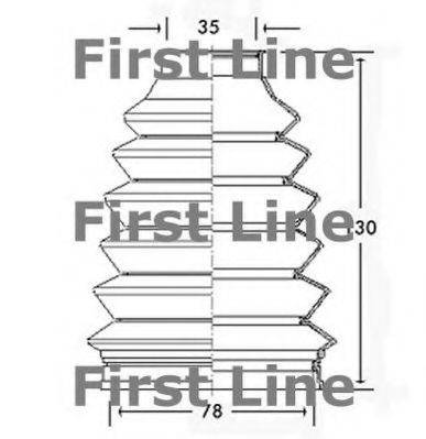 FIRST LINE FCB2340 Пыльник, приводной вал