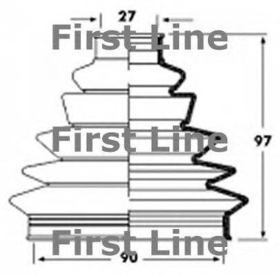 FIRST LINE FCB2356 Пыльник, приводной вал