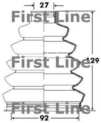 FIRST LINE FCB2371 Пыльник, приводной вал