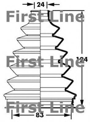 FIRST LINE FCB2383 Пыльник, приводной вал