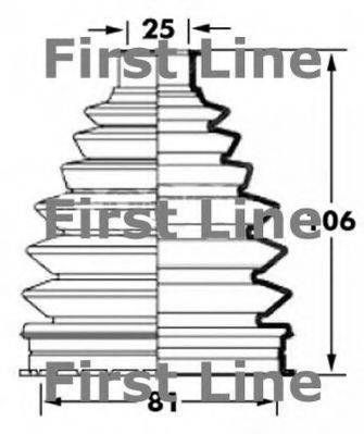 FIRST LINE FCB6020 Пыльник, приводной вал