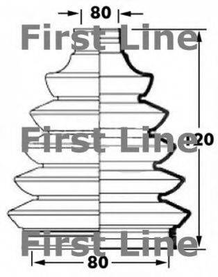 FIRST LINE FCB6029 Пыльник, приводной вал