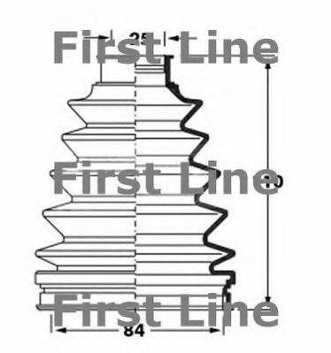 FIRST LINE FCB6054 Пыльник, приводной вал