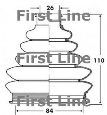 FIRST LINE FCB6071 Пыльник, приводной вал