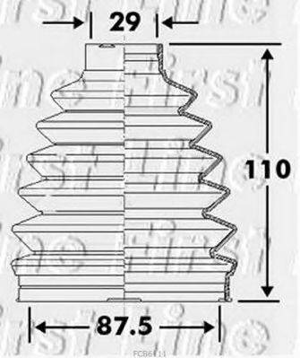 FIRST LINE FCB6111 Пыльник, приводной вал