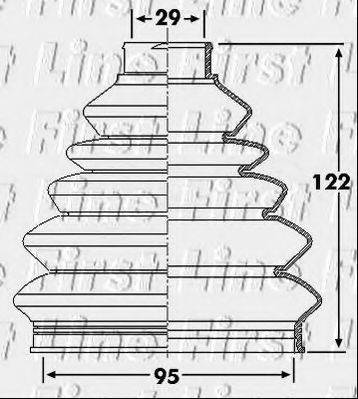 FIRST LINE FCB6139 Пыльник, приводной вал