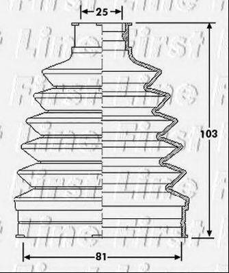 FIRST LINE FCB6210 Пыльник, приводной вал