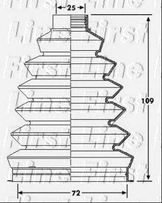FIRST LINE FCB6211 Пыльник, приводной вал