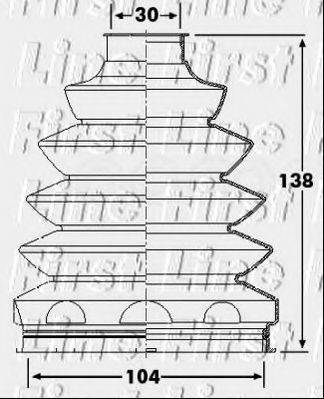 FIRST LINE FCB6228 Пыльник, приводной вал