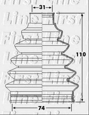 FIRST LINE FCB6232 Пыльник, приводной вал