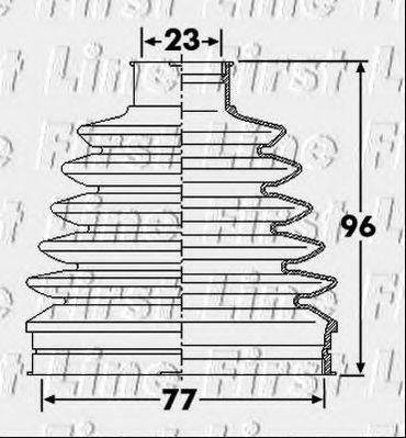 FIRST LINE FCB6247 Пыльник, приводной вал
