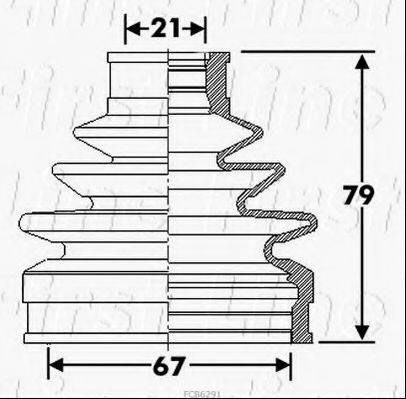 FIRST LINE FCB6291 Пыльник, приводной вал