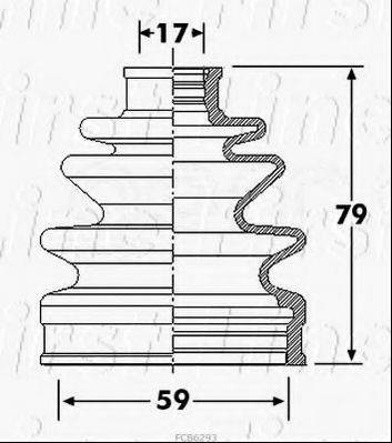 FIRST LINE FCB6293 Пыльник, приводной вал