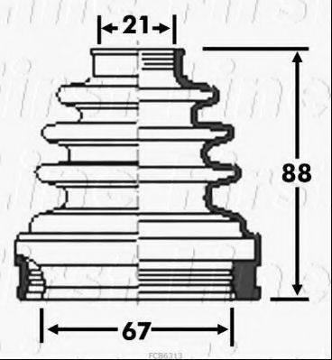 FIRST LINE FCB6313 Пыльник, приводной вал
