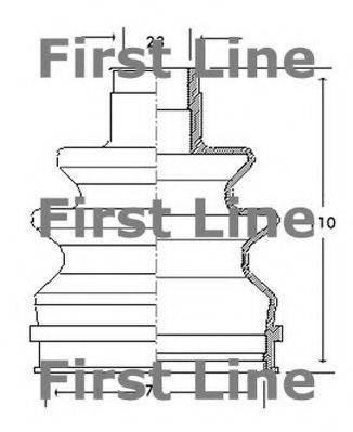 FIRST LINE FCB2111 Пыльник, приводной вал