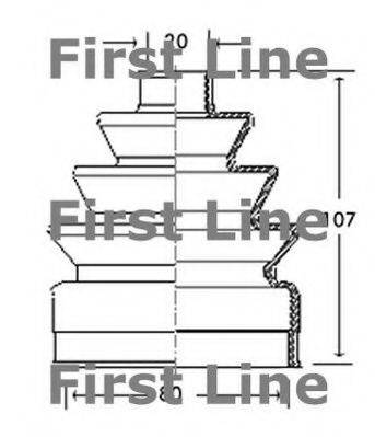 FIRST LINE FCB2131 Пыльник, приводной вал