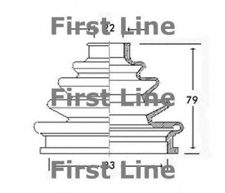 FIRST LINE FCB2348 Пыльник, приводной вал