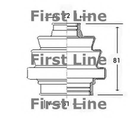 FIRST LINE FCB2400 Пыльник, приводной вал