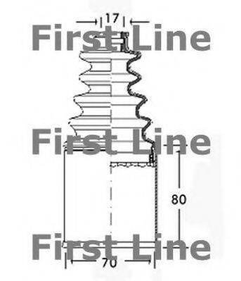 FIRST LINE FCB2549 Пыльник, приводной вал