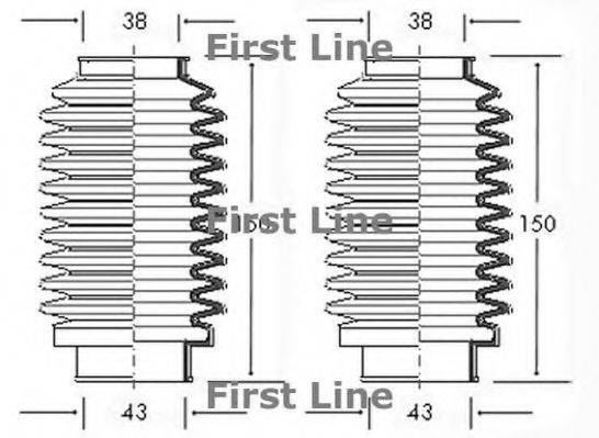 FIRST LINE FSG3000 Пыльник, рулевое управление