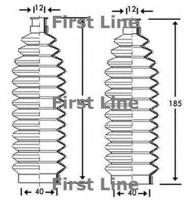 FIRST LINE FSG3128 Пыльник, рулевое управление