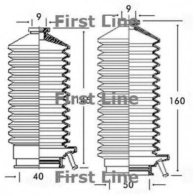FIRST LINE FSG3136 Пыльник, рулевое управление