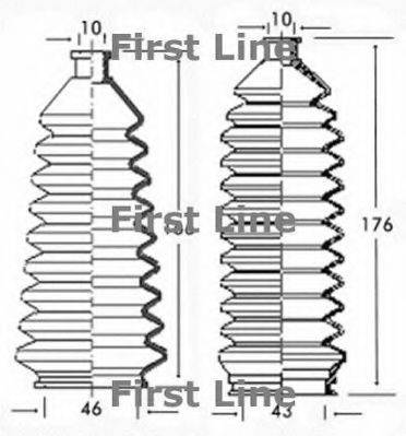 FIRST LINE FSG3141 Пыльник, рулевое управление