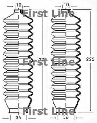 FIRST LINE FSG3158 Пыльник, рулевое управление