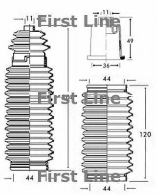 FIRST LINE FSG3164 Пыльник, рулевое управление