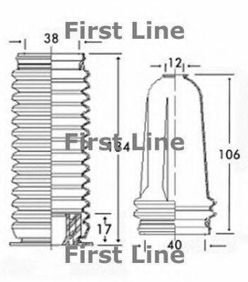 FIRST LINE FSG3167 Пыльник, рулевое управление