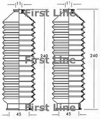 FIRST LINE FSG3199 Пыльник, рулевое управление