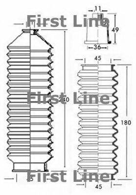 FIRST LINE FSG3201 Пыльник, рулевое управление