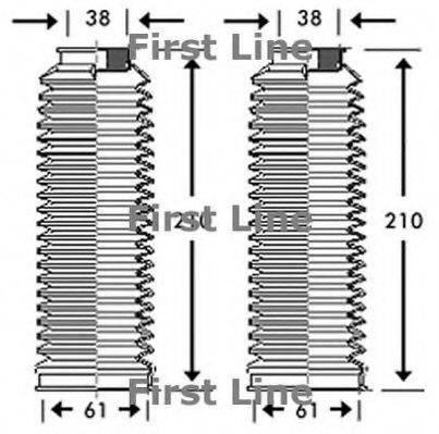 FIRST LINE FSG3217 Пыльник, рулевое управление