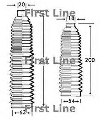 FIRST LINE FSG3220 Пыльник, рулевое управление