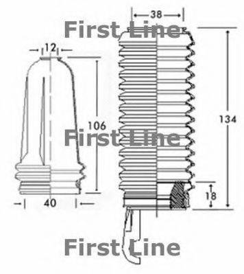 FIRST LINE FSG3225 Пыльник, рулевое управление