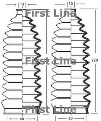 FIRST LINE FSG3243 Пыльник, рулевое управление