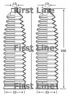 FIRST LINE FSG3258 Пыльник, рулевое управление