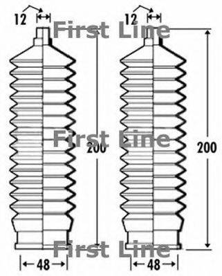 FIRST LINE FSG3267 Пыльник, рулевое управление