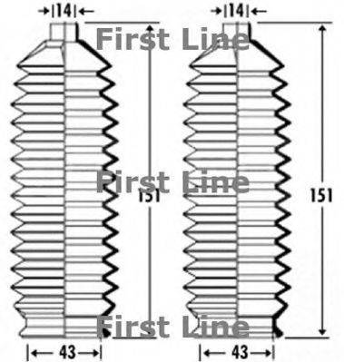 FIRST LINE FSG3333 Пыльник, рулевое управление