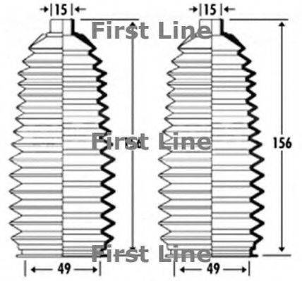 FIRST LINE FSG3334 Пыльник, рулевое управление