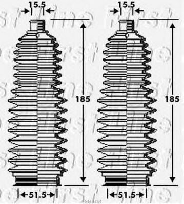 FIRST LINE FSG3354 Пыльник, рулевое управление