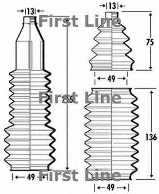 FIRST LINE FSG3367 Пыльник, рулевое управление